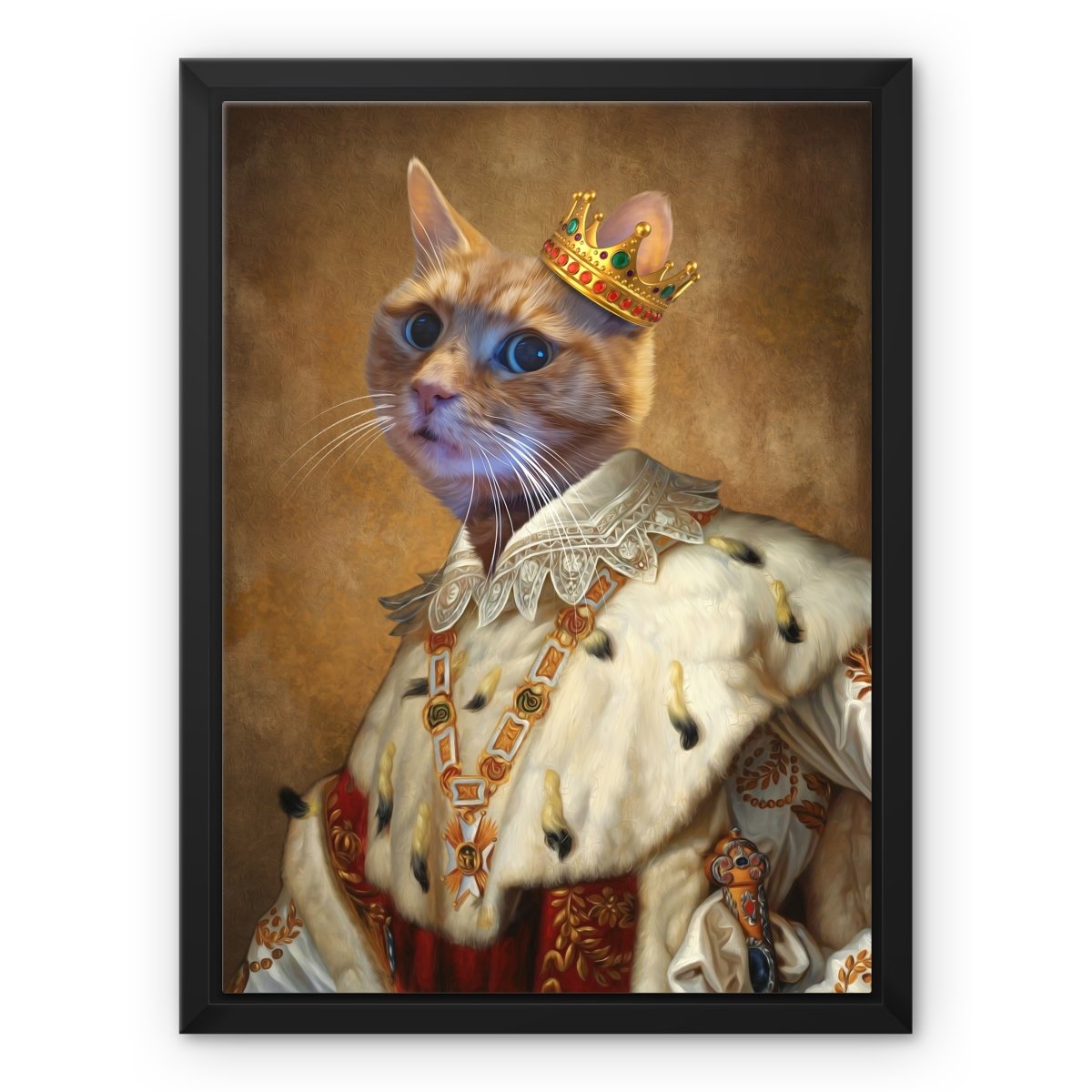 Pet Portraits | His Majesty: Custom Pet Canvas | Paw & Glory