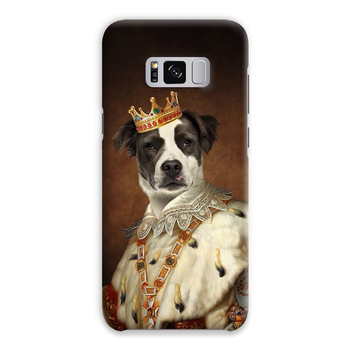 His Majesty: Custom Pet Phone Case - Paw & Glory - Dog Portraits - Pet Portraits