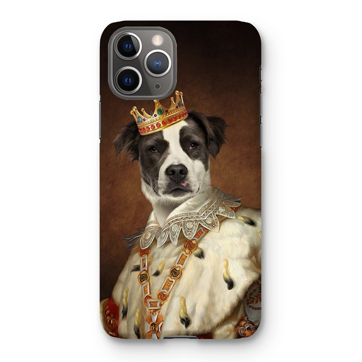 His Majesty: Custom Pet Phone Case - Paw & Glory - Dog Portraits - Pet Portraits