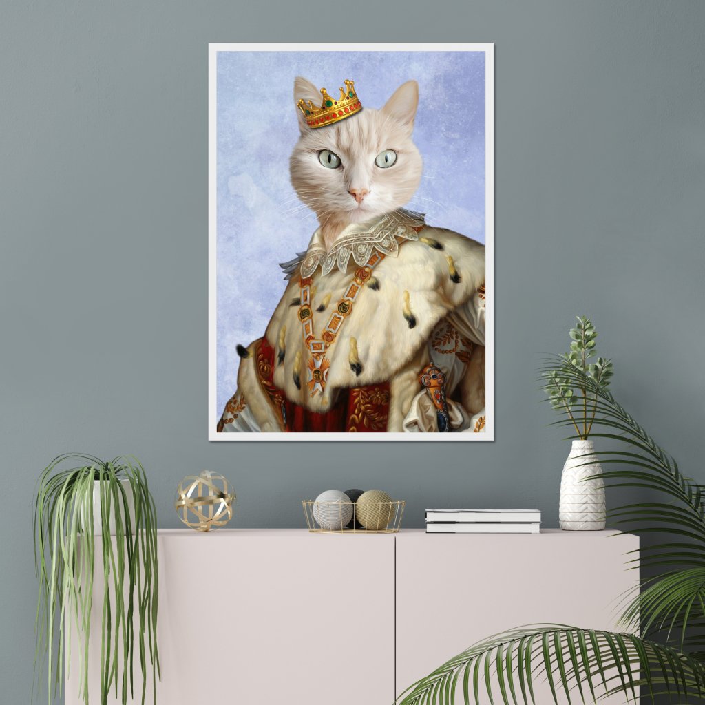His Majesty: Custom Pet Portrait - Paw & Glory - Dog Portraits - Pet Portraits