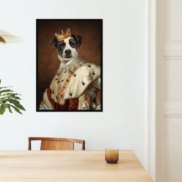 His Majesty: Custom Pet Portrait | framed pet portrait | Paw & Glory