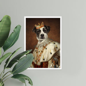 His Majesty: Custom Pet Poster - Paw & Glory - Dog Portraits - Pet Portraits