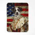 His Majesty USA Flag: Custom Pet Blanket