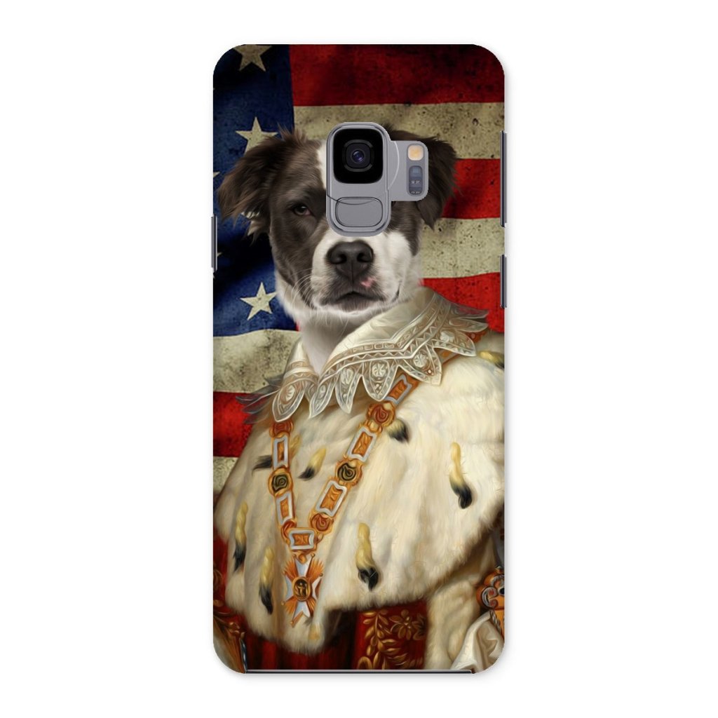 Pet Portraits | His Majesty USA Flag: Custom Pet Phone Case | Paw & Glory