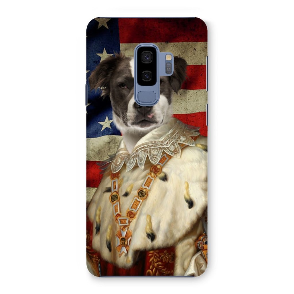Pet Portraits | His Majesty USA Flag: Custom Pet Phone Case | Paw & Glory