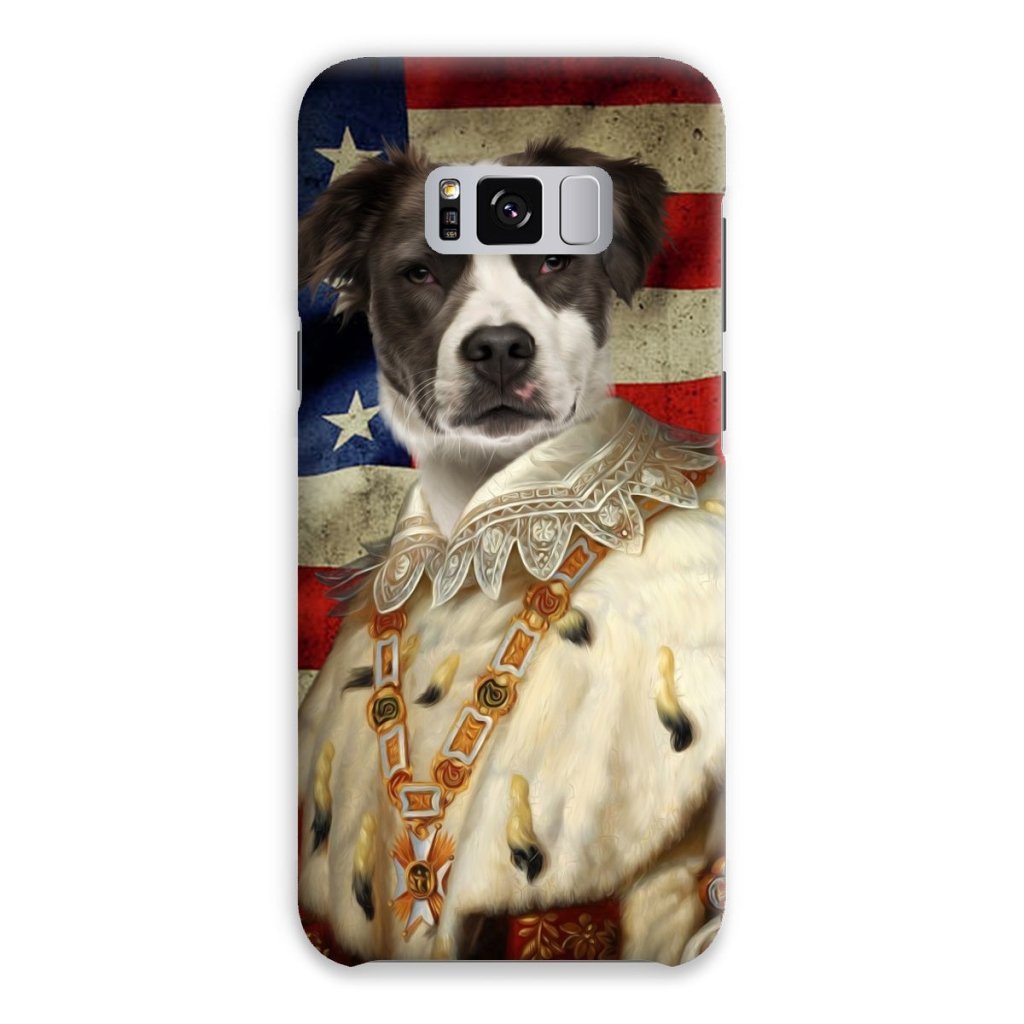 Pet Portraits | His Majesty USA Flag: Custom Pet Phone Case | Paw & Glory