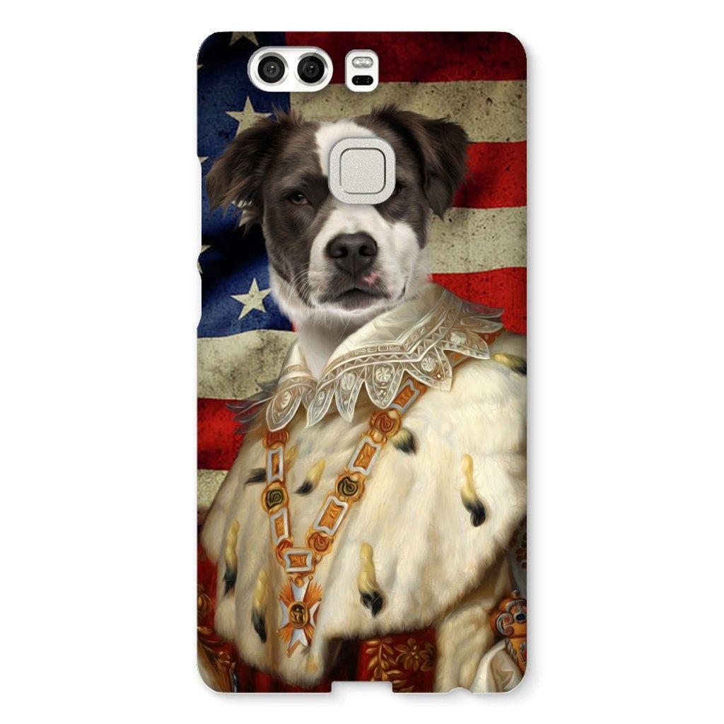 Pet Portraits | His Majesty USA Flag: Custom Pet Phone Case | Paw & Glory