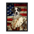 His Majesty USA Flag: Custom Pet Portrait