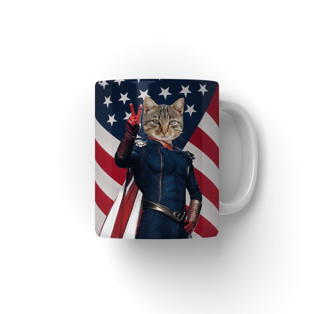 Pet Portraits | Homelander (The Boys Inspired): Custom Pet Coffee Mug | Paw & Glory