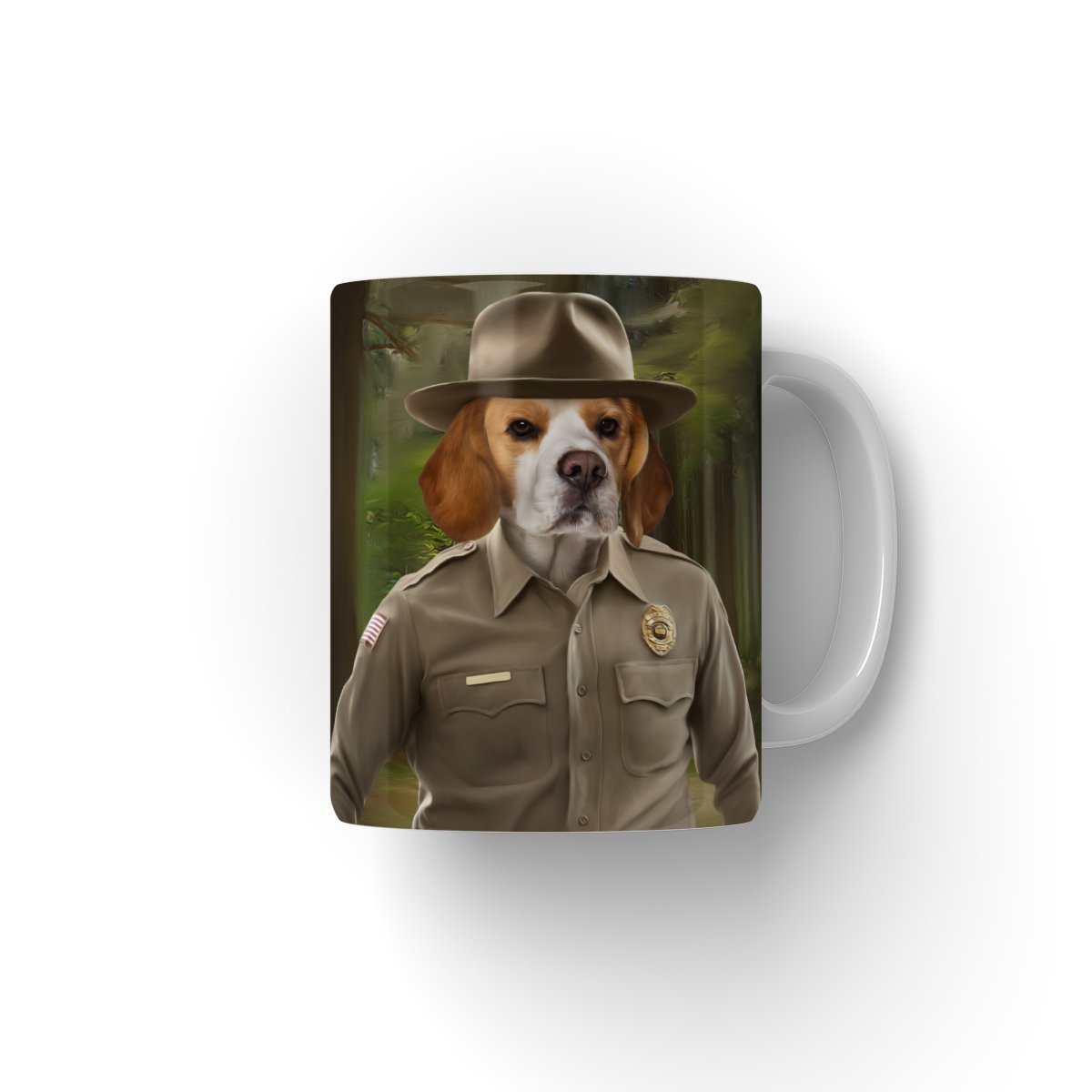 Retro 80s Sci-Fi Custom Pet Coffee Mug | Funny Pet Portrait Gift | Paw & Glory