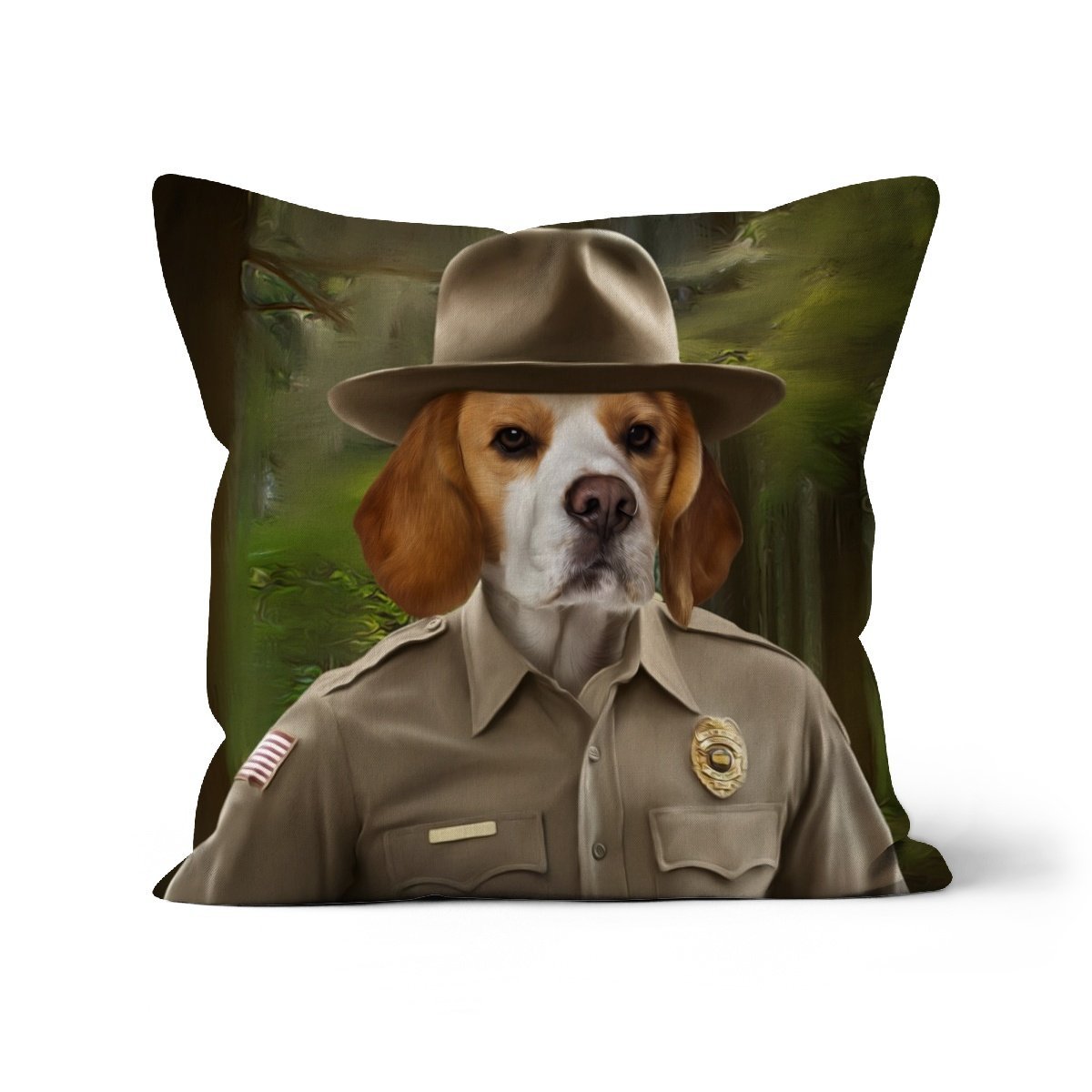 Hopper (Stranger Things Inspired): Custom Pet Pillow - Paw & Glory - Dog Portraits - Pet Portraits