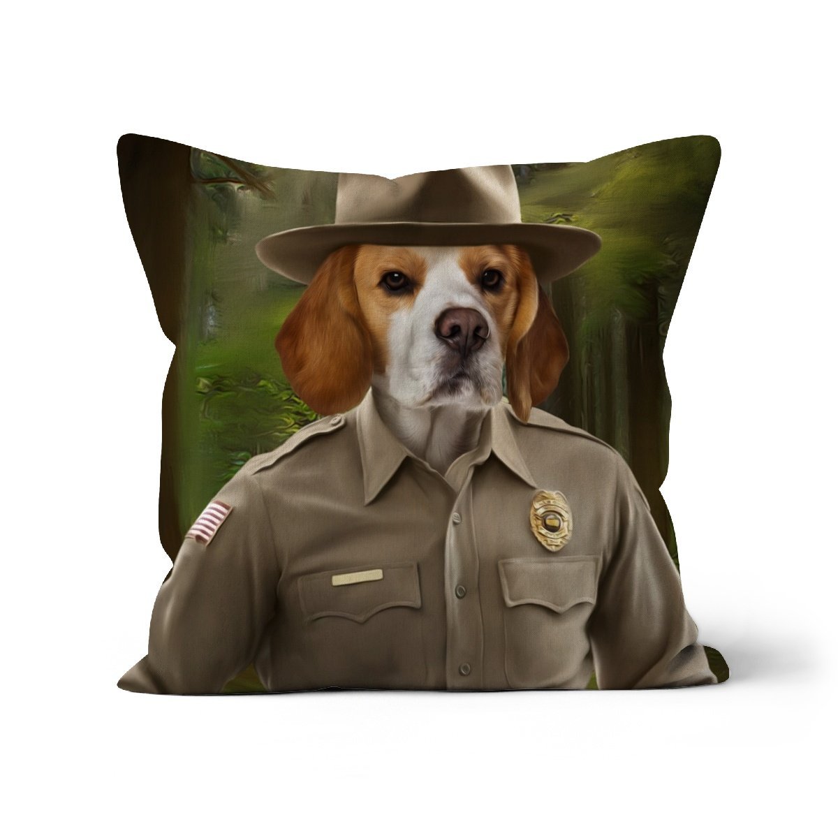 Pet Portraits | Hopper (Stranger Things Inspired): Custom Pet Pillow | Paw & Glory