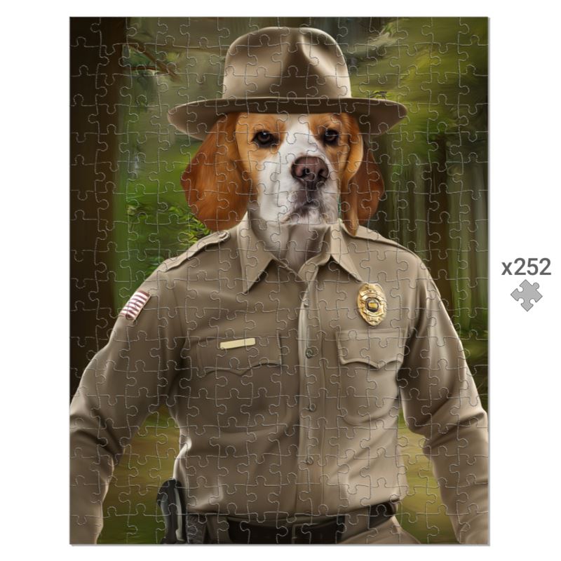 Pet Portraits | Hopper (Stranger Things Inspired): Custom Pet Puzzle | Paw & Glory