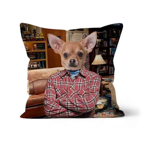 Space Engineer Sitcom Star Custom Pet Pillow | Funny Pet Portrait | Paw & Glory