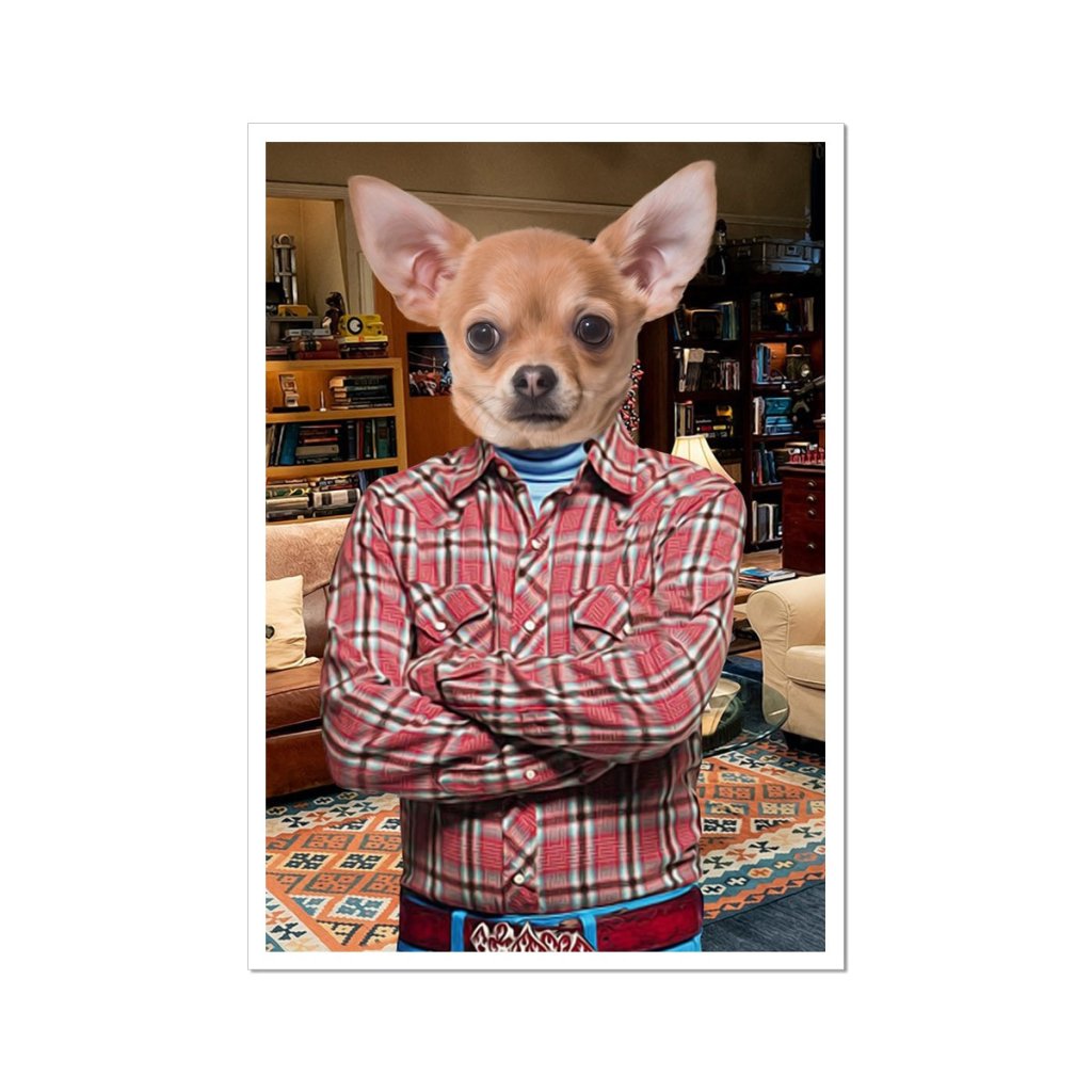 Howard Wolowitz (Big Bang Theory): Custom Pet Poster - Paw & Glory - Dog Portraits - Pet Portraits