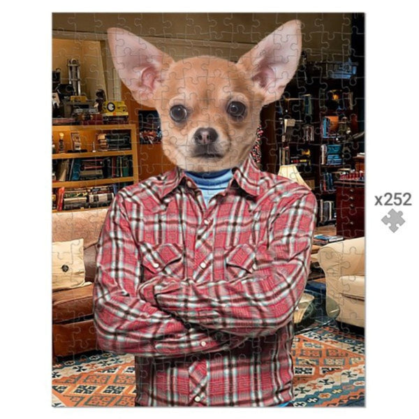 Space Engineer Sitcom Star Custom Pet Puzzle | Funny Pet Portrait | Paw & Glory