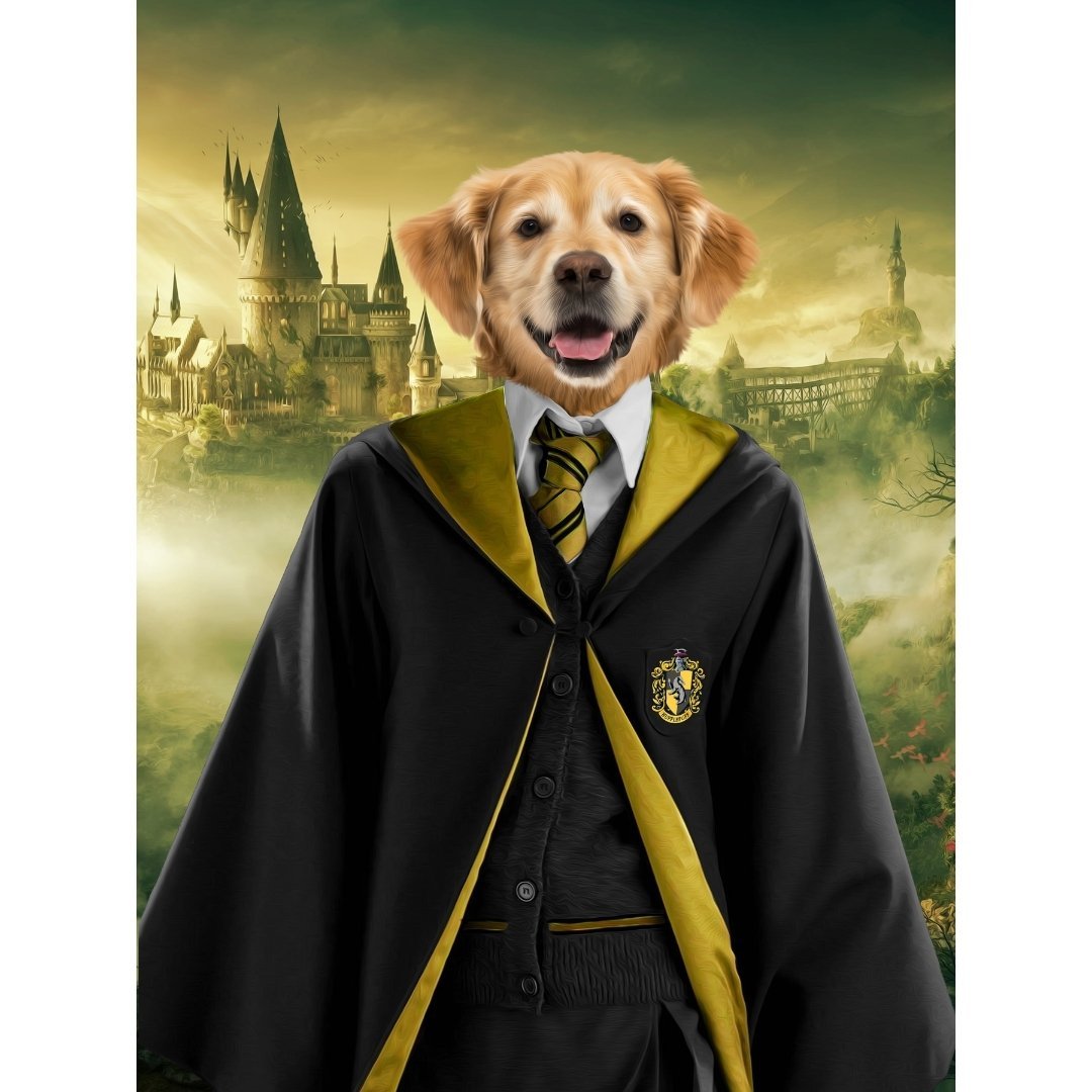 Loyal House Wizard Custom Digital Download Pet Portrait | Paw & Glory