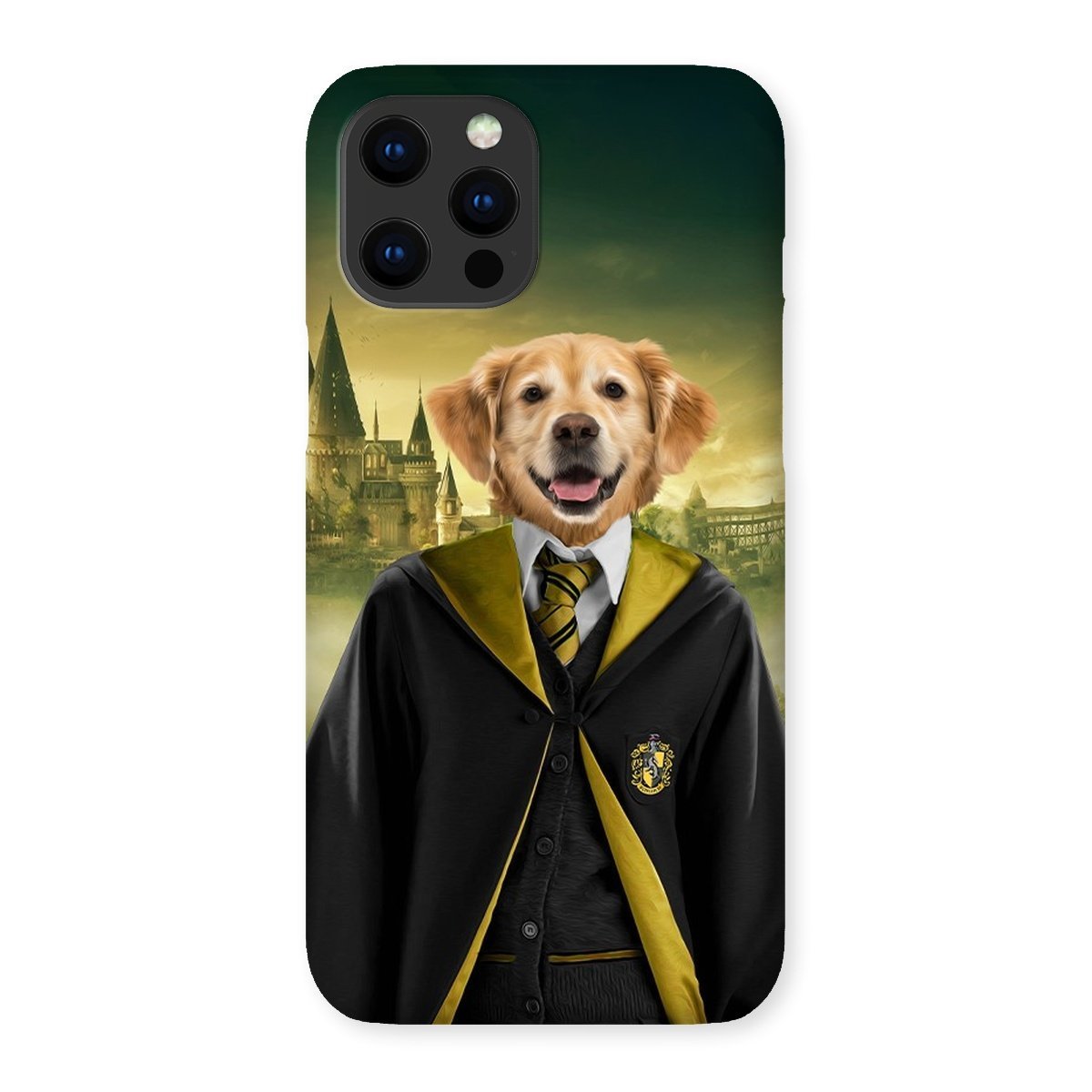 Pet Portraits | Hufflepuff (Harry Potter Inspired): Custom Pet Phone Case | Paw & Glory