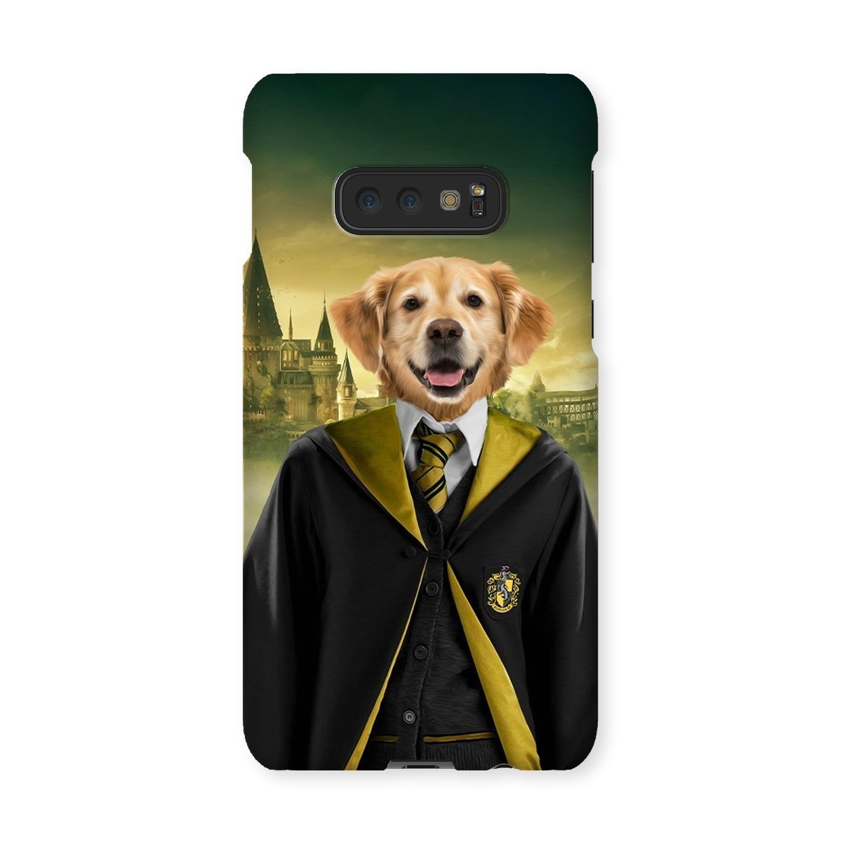 Pet Portraits | Hufflepuff (Harry Potter Inspired): Custom Pet Phone Case | Paw & Glory