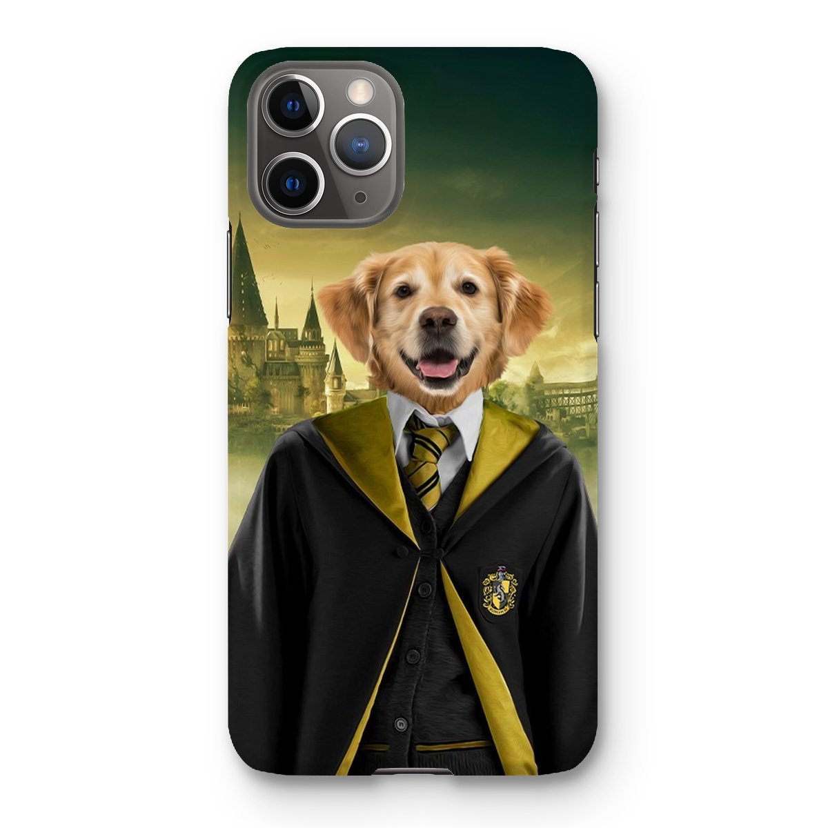 Pet Portraits | Hufflepuff (Harry Potter Inspired): Custom Pet Phone Case | Paw & Glory