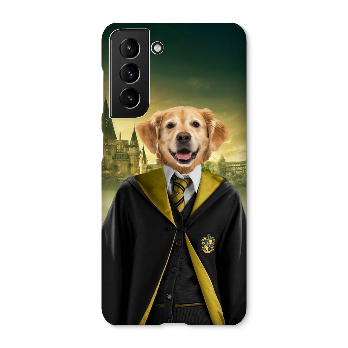 Pet Portraits | Hufflepuff (Harry Potter Inspired): Custom Pet Phone Case | Paw & Glory