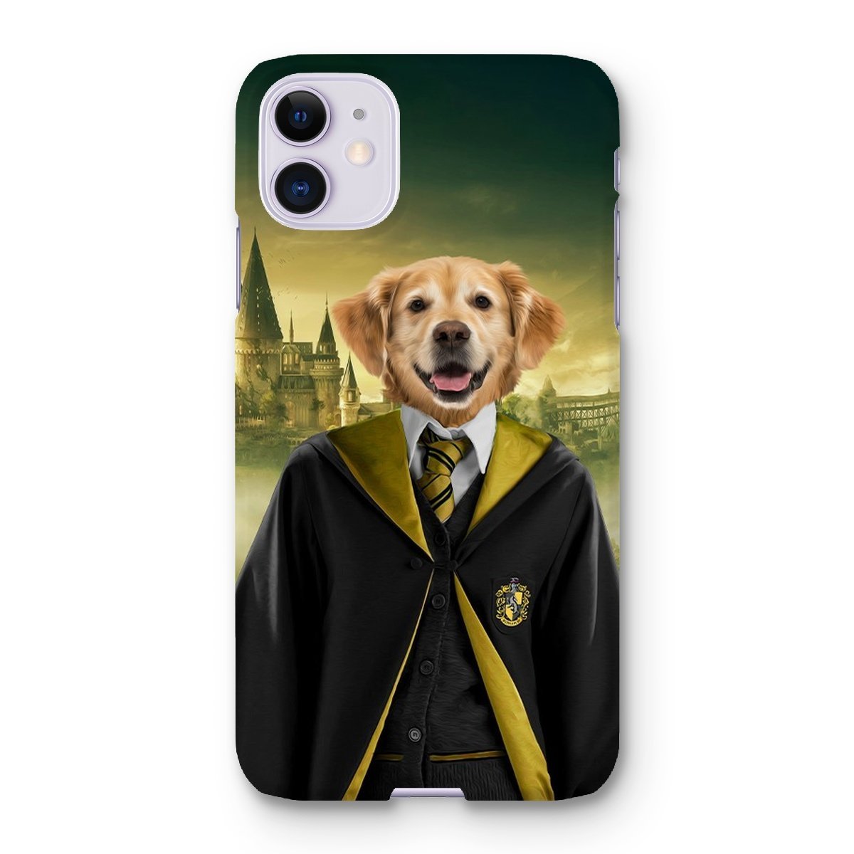 Pet Portraits | Hufflepuff (Harry Potter Inspired): Custom Pet Phone Case | Paw & Glory