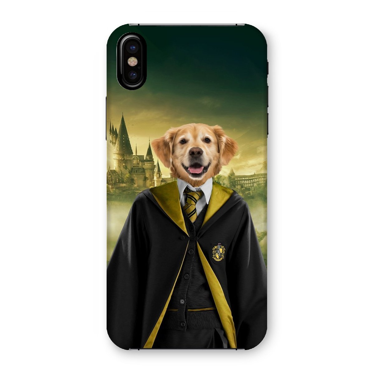 Pet Portraits | Hufflepuff (Harry Potter Inspired): Custom Pet Phone Case | Paw & Glory