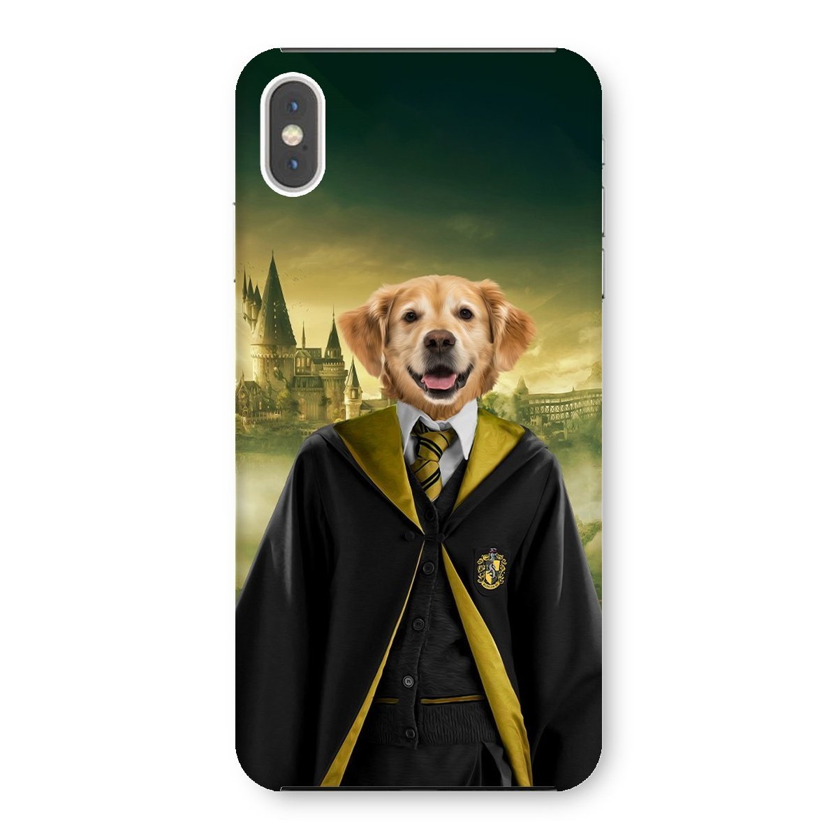 Pet Portraits | Hufflepuff (Harry Potter Inspired): Custom Pet Phone Case | Paw & Glory