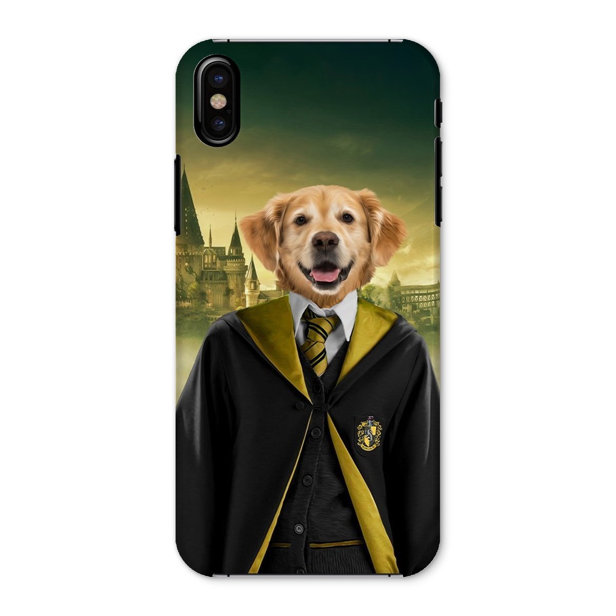 Pet Portraits | Hufflepuff (Harry Potter Inspired): Custom Pet Phone Case | Paw & Glory
