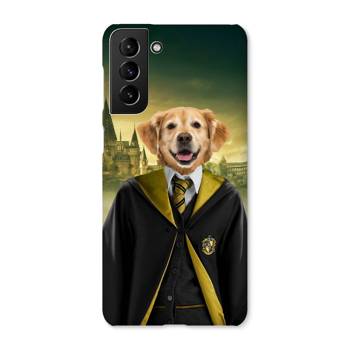 Pet Portraits | Hufflepuff (Harry Potter Inspired): Custom Pet Phone Case | Paw & Glory