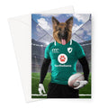 Ireland Rugby Team: Custom Pet Greeting Card