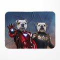 Iron Paw & Captain Pawmerica: Custom Pet Blanket