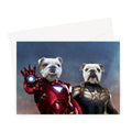 Iron Paw & Captain Pawmerica: Custom Pet Greeting Card