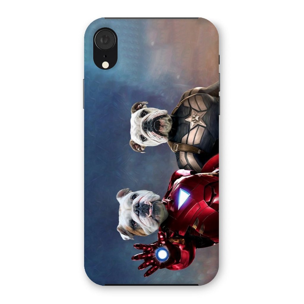 Pet Portraits | Iron Paw & Captain Pawmerica: Custom Pet Phone Case | Paw & Glory