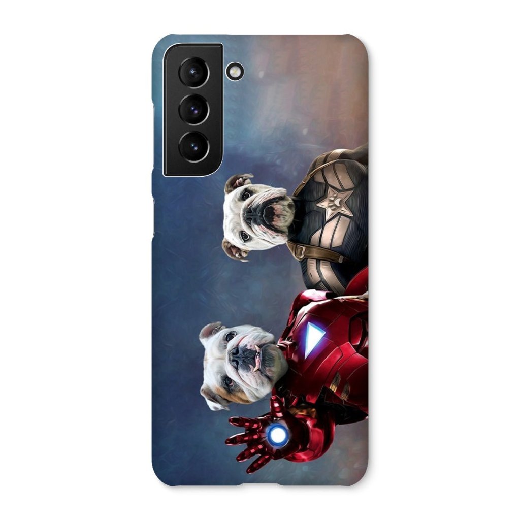 Pet Portraits | Iron Paw & Captain Pawmerica: Custom Pet Phone Case | Paw & Glory