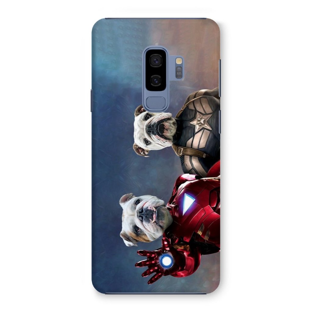 Iron Paw & Captain Pawmerica: Custom Pet Phone Case - Paw & Glory - Dog Portraits - Pet Portraits