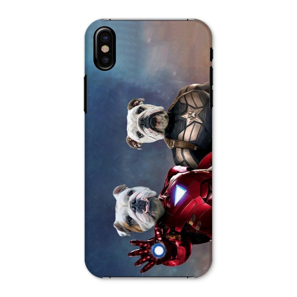 Pet Portraits | Iron Paw & Captain Pawmerica: Custom Pet Phone Case | Paw & Glory