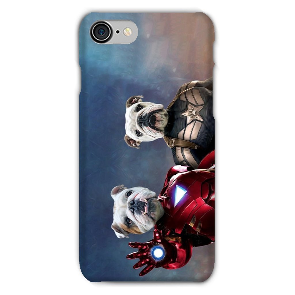 Pet Portraits | Iron Paw & Captain Pawmerica: Custom Pet Phone Case | Paw & Glory