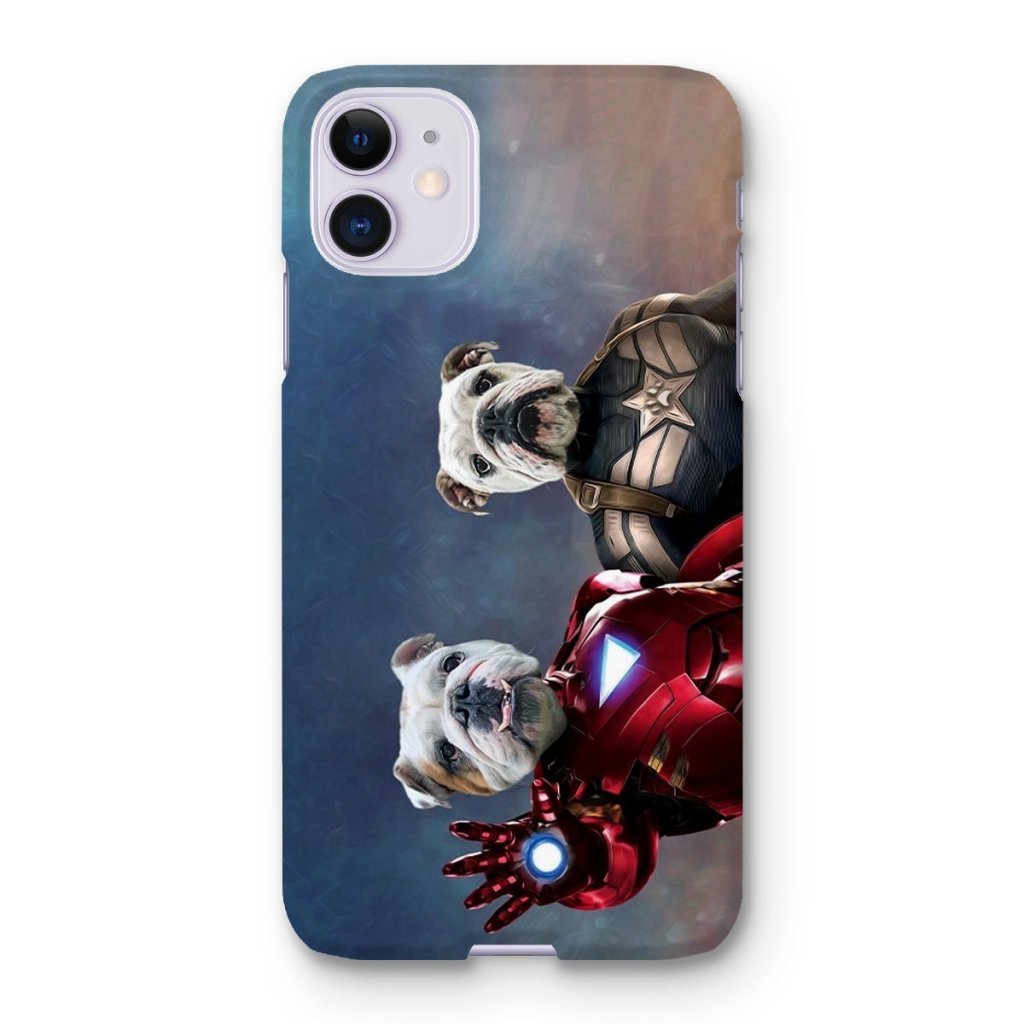 Pet Portraits | Iron Paw & Captain Pawmerica: Custom Pet Phone Case | Paw & Glory