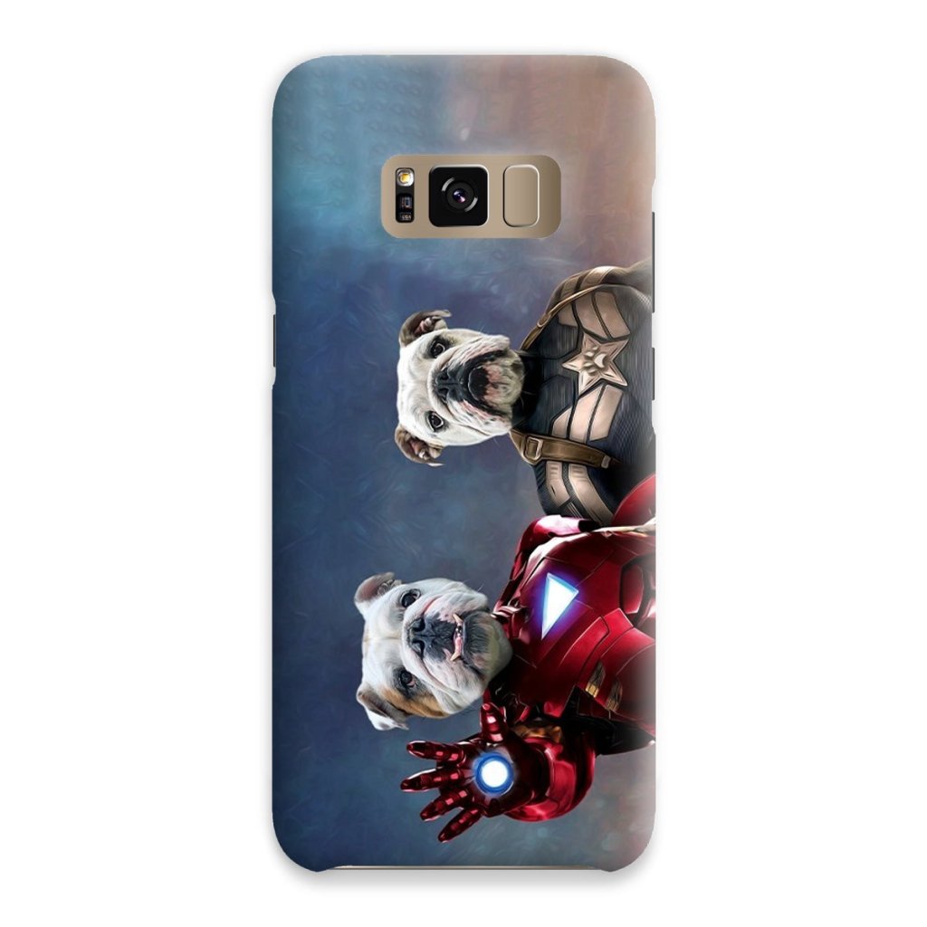 Pet Portraits | Iron Paw & Captain Pawmerica: Custom Pet Phone Case | Paw & Glory
