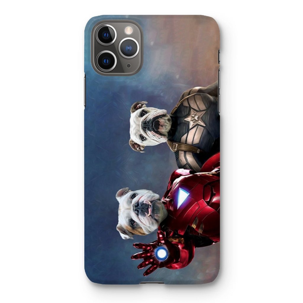 Pet Portraits | Iron Paw & Captain Pawmerica: Custom Pet Phone Case | Paw & Glory