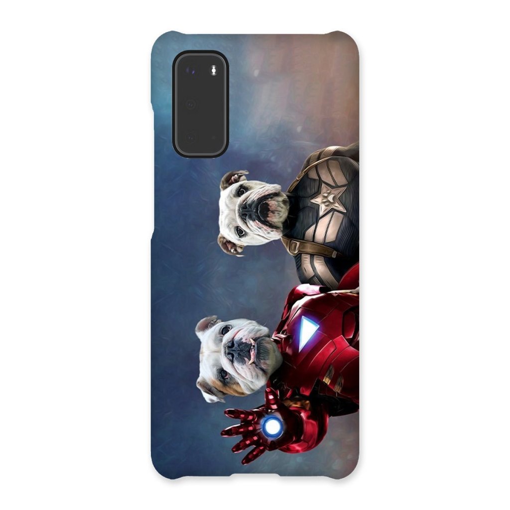 Pet Portraits | Iron Paw & Captain Pawmerica: Custom Pet Phone Case | Paw & Glory