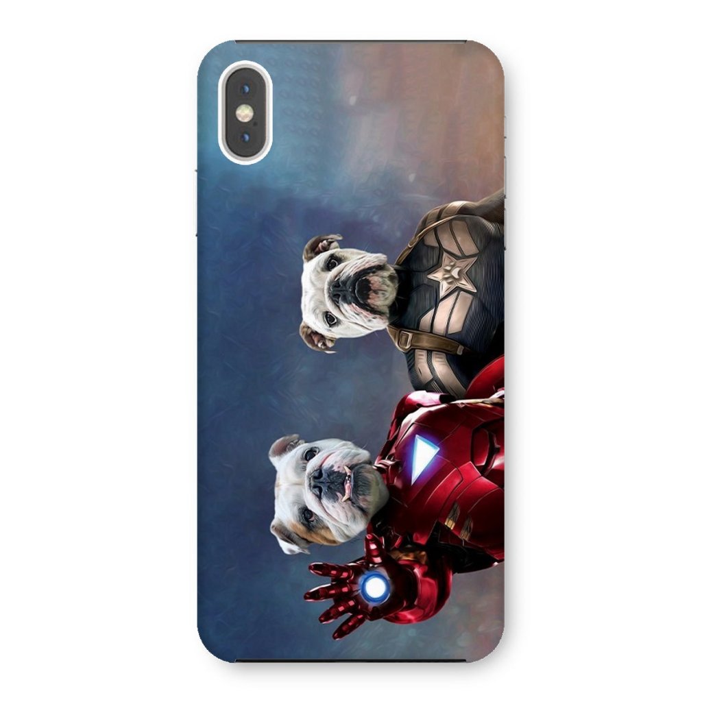 Pet Portraits | Iron Paw & Captain Pawmerica: Custom Pet Phone Case | Paw & Glory