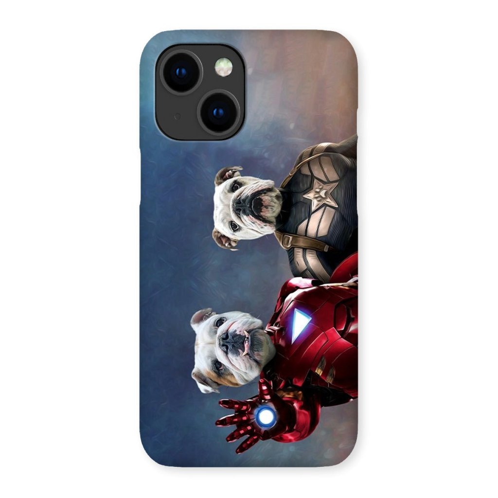 Iron Paw & Captain Pawmerica: Custom Pet Phone Case - Paw & Glory - Dog Portraits - Pet Portraits