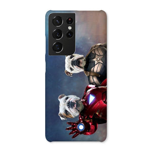 Iron Paw & Captain Pawmerica: Custom Pet Phone Case - Paw & Glory - Dog Portraits - Pet Portraits