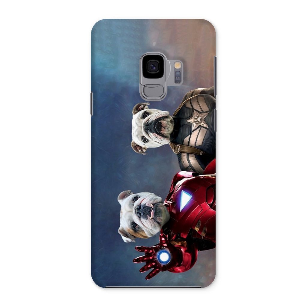 Pet Portraits | Iron Paw & Captain Pawmerica: Custom Pet Phone Case | Paw & Glory