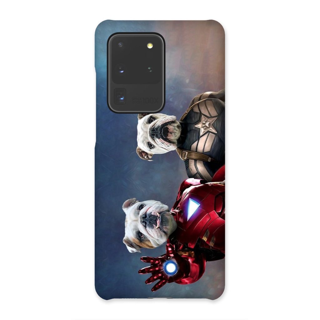 Pet Portraits | Iron Paw & Captain Pawmerica: Custom Pet Phone Case | Paw & Glory