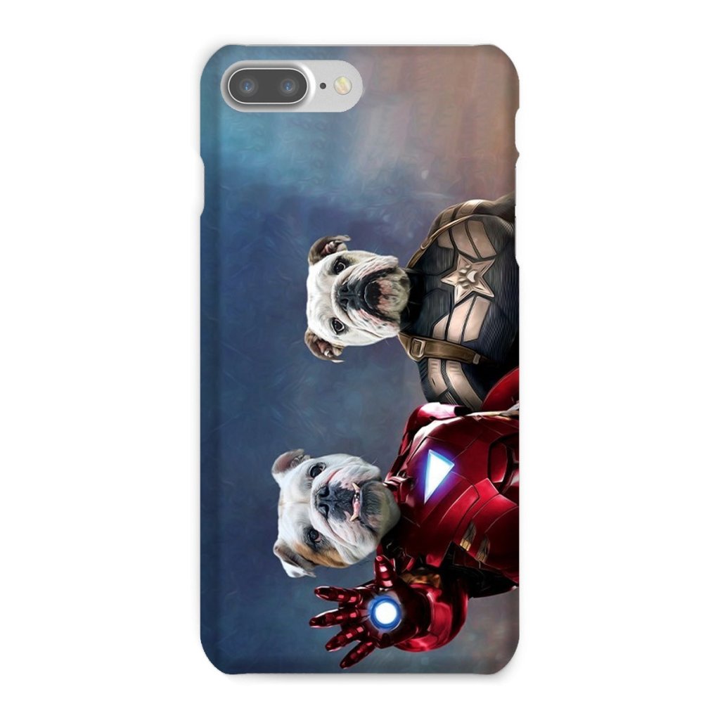 Pet Portraits | Iron Paw & Captain Pawmerica: Custom Pet Phone Case | Paw & Glory