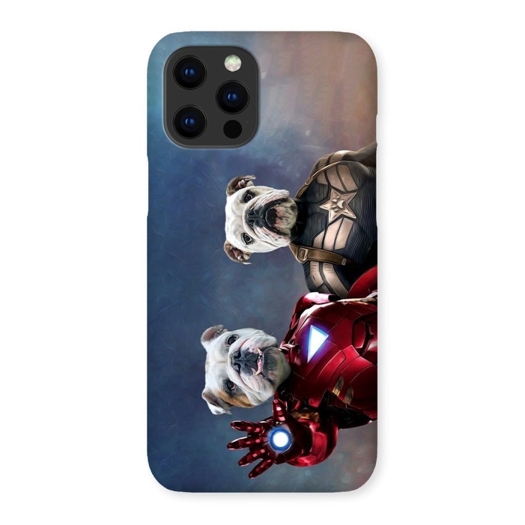 Pet Portraits | Iron Paw & Captain Pawmerica: Custom Pet Phone Case | Paw & Glory