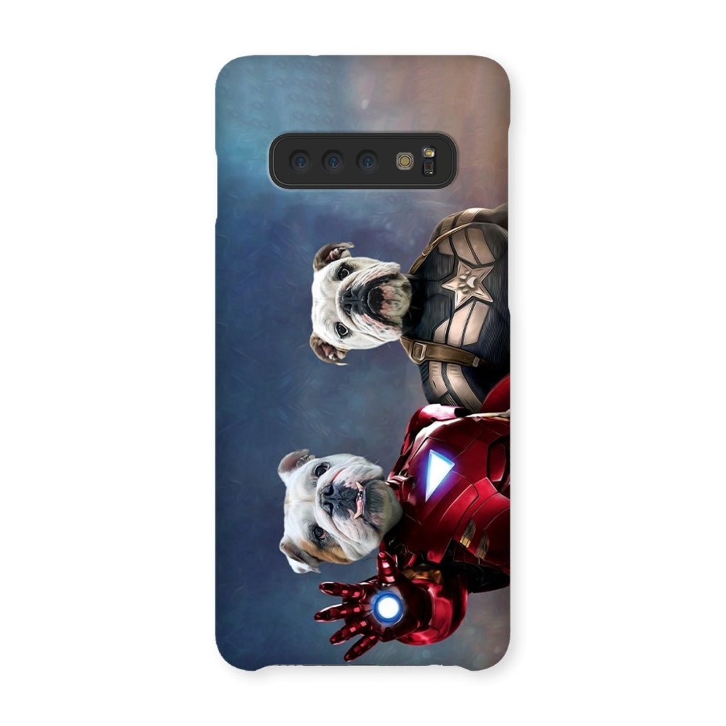 Pet Portraits | Iron Paw & Captain Pawmerica: Custom Pet Phone Case | Paw & Glory